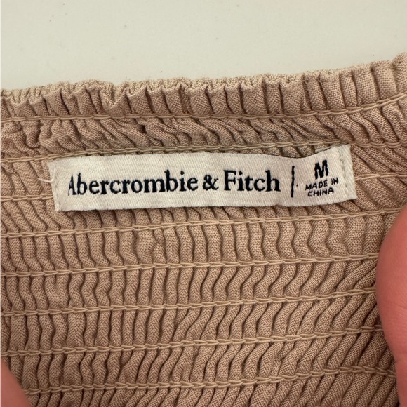 Abercrombie & Fitch Nude/Tan Corset Style Top- Medium - Picture 6 of 8